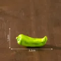 Mini grüne Paprika Figur DIY Zubehör Mikrolandschaft simuliertes Gemüse Ornament Variante - Nr. 7 Grüner Paprika