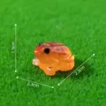Mini lichtgevende kikker hars figuur voor mos microlandschap DIY tuindecoratie ornament - Huidskleur
