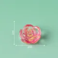 Pink resin flower DIY charm, miniature floral accessory for phone case and crafts 2cm - 12# Lotus Flowers