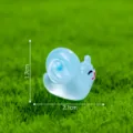 Mini luminous resin snail figurine for micro landscape DIY decoration and craft accessories. - Blue Small
