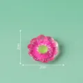 Resin daisy flower cabochon pink green 2cm DIY phone case charm hairpin craft accessory - 13# Daisies