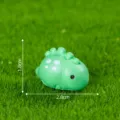 Mini groen dinosaurushars figuur microlandschap schattig speelgoed bureau decor 1.8x2.8cm - 9# Plateosaurus
