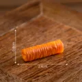 Mini Simulation Mahua Food Toy Orange Dollhouse DIY Accessory Miniature Ornament SKU - Brown Sugar Hollow Roll (7#)