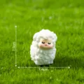 Mini white sheep figurine resin miniature ornament for moss micro landscape DIY decoration 1pcs - 12# Little Lamb