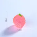 Miniatura resina rosa fruta abalorio DIY bonito micro paisaje adorno accesorio - 8# Lichi luminoso