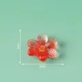 Red resin flower cabochon 2cm DIY craft accessory for phone case refrigerator magnet - 14# Wildflowers