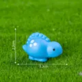 Mini blauwe dinosaurus figuur voor microlandschap DIY decoratie, schattig hars miniatuur speelgoed. - 10# Protoceratops