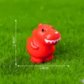 Mini rode dinosaurus figuur voor DIY micro landschap desktop decoratie 2.4x2.8cm. - #2 Tyrannosaurus Rex