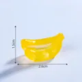 Mini figura de plátano de resina para manualidades DIY, decoración de micropaisaje y accesorios. - N.º 11 tres plátanos luminosos