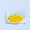 Mini fruta de resina amarilla accesorio DIY miniatura micropaisaje decoracion 1.5x2.7cm - N.º 12 plátano de arroz perla luminoso
