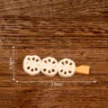 Mini Lotuswurzel Spieß Harz Charm Oden Essen Spielzeug DIY Handwerk Miniatur Dekor - Lotoswurzel