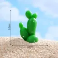 Mini figurine de cactus de désert en résine pour micro paysage bricolage décoration pots. - 1# Petit vert foncé