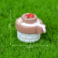 Miniatura mulino in pietra ornamento per casa delle bambole accessorio decorazione micro - 3# Macina in pietra per fagioli rossi