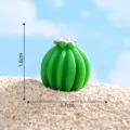 Mini figurine cactus vert résine succulente micro paysage accessoire déco DIY art - 3# Grand cactus boule