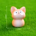 Miniature cute animal resin figurine for moss micro landscape DIY desktop decor and cute ornament. - Fox