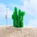 Mini figurine cactus artificiel en résine, 3.8x2.4cm micro paysage accessoire déco succulent. - 10# Grand cactus de couleur foncée