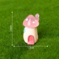 Mini rosa Pilz Haus Harz Figur DIY Garten Mikro Landschaft Dekoration Zubehör - 3# Rosa Pilzhaus