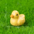 Mini canard jaune en résine décoration de paysage de mousse DIY 1.1x1.4cm jouet miniature - Petit canard jaune 6#