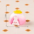 Schattige miniatuur konijn dessert hars figuur speelgoed micro landschap desktop decoratie - 7# Boterpudding