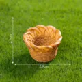 Miniatur Simulation Bambus Korb Mikro Landschaft DIY Dekoration Zubehör Mini Ornament. - Nr. 7 Geflochtener Bambuskorb