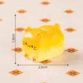 Gele kattenbrood miniatuur hars beeldje ornament micro landschap schattig DIY 2.6cm - 10# Honingtoast
