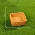 Miniatur gewebter Korb Requisite DIY Mikro Landschaft Ornament kleine Weidenkiste - 10# Bambus-Flechtkorb