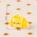 Mini hars croissant kat figuurtje schattig brood micro landschap DIY decoratie 3.4cm - 14# Croissant