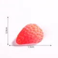 Miniature resin strawberry DIY ornament craft accessory micro landscape cute fruit decor - Half Light Red