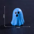 Mini figura de fantasma azul para Halloween micro paisaje accesorio decorativo DIY. - Fantasma azul grande n.º 10