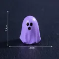 Mini figura de fantasma violeta resina Halloween micro paisaje decoración DIY 1.9cm - 12# Fantasma púrpura grande