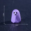 Mini figura fantasma morado Halloween micro paisaje resina accesorio decoracion DIY - 13# Fantasma púrpura pequeño