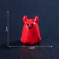 Mini figura de fantasma rojo de resina halloween micro paisaje decoracion DIY 2cm - 15# Fantasma rojo pequeño