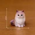 Simpatica statuetta gatto in resina miniatura micro paesaggio decorazione scrivania 2.5cm - 7# Gatto Ragdoll