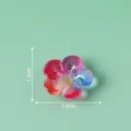 Resin flatback flower charm DIY phone case accessory craft decoration 1.9cm colorful - No. 18 Colorful Flower