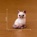 Miniatura gatto Siamese carino statuetta resina micro paesaggio casa delle bambole 2.7cm - 8# Gatto siamese