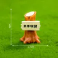 Miniatur Harz Baumstumpf Ornament für Mooslandschaft DIY Desktop Deko und süße Bauernhof Deko. - 9# Schäfchenweide