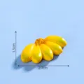 Mini colgante de plátano de resina fruta bonita miniatura accesorio de bricolaje. - 12# Plátano de arroz perla