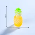 Mini figura de piña de resina accesorio micro paisaje decoración de escritorio ornamento - 28# Piña luminosa