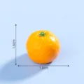 Mini adorno de naranja de resina DIY manualidades micro paisaje juguete decoración 1.8cm - 24# Mandarina