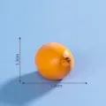 Miniatura figura de fruta de resina accesorio micropaisaje juguete lindo decoración de naranja - #30 níspero
