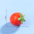 Mini figura de tomate de resina, lindo fruto decoración miniatura DIY, 1.9x1.6cm. - 40# Tomate cherry