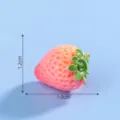 Mini figura de fresa de resina accesorio DIY, adorno de fruta lindo para micropaisaje artesanal. - 48# Fresa rosa