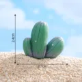 Figurine de plante grasse cactus artificielle miniature pour micro paysage accessoire de deco - 12# Cactus moyen-petit