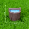 Miniature modèle de seau en bois maison de poupée accessoire DIY, 1.6cm micro paysage. - 10# Seau