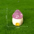 Mini statuetta casa fungo viola, carino micro paesaggio resina giardino fai da te accessorio. - #5 casa fungo rotonda viola