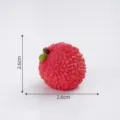 Mini figura de litchi de resina, hermoso adorno realista en miniatura para micropaisaje. - Lichi