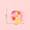 Colorful resin unicorn flatback charm for DIY phone case cream glue crafting accessories - Curly Haired Unicorn #10