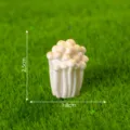 Miniature figurine de champignon enoki simulation légume micro paysage accessoire déco DIY - 2# Enoki