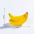 Mini figura de plátano de resina bonito fruta DIY micro paisaje adorno accesorio. - Plátano