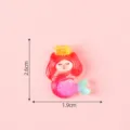 Colorful resin mermaid flatback DIY charm, 2.6x1.9cm, perfect for phone case decoration. - 8# Small Long-Haired Mermaid